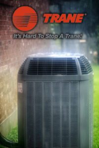 Trane Air Conditioner under rain
