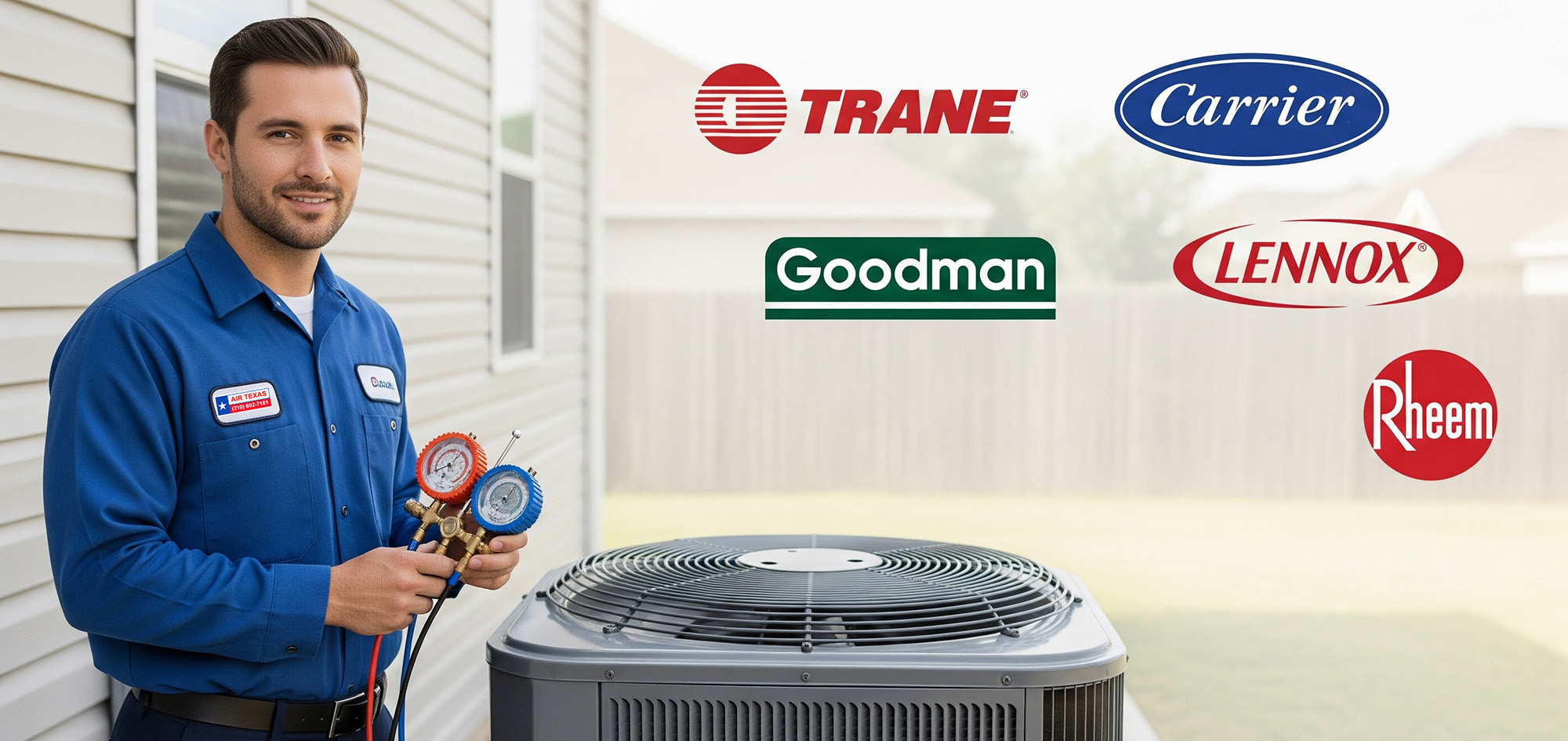 Proudly Servicing All Major A/C Brands. One Call. One Trusted Team.